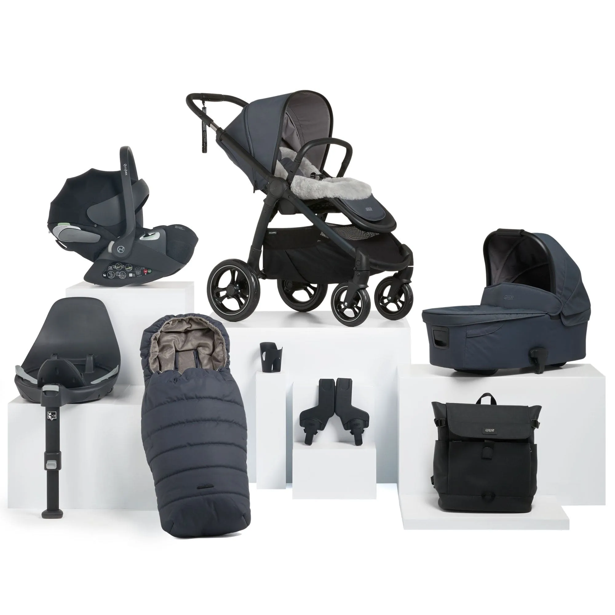 Mamas & Papas Ocarro 9 Piece Cybex Travel System in Transcend