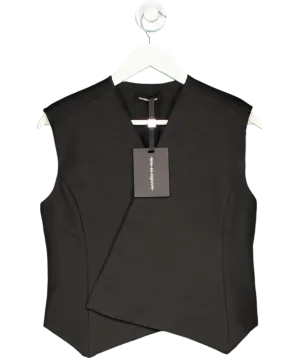 maniere de voir Black Tailored Wrap Waistcoat UK 10