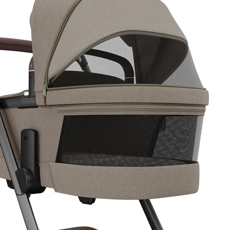 Maxi-Cosi FAME 7 Piece Essential Travel System - Twillic Truffle (Black Wheels)