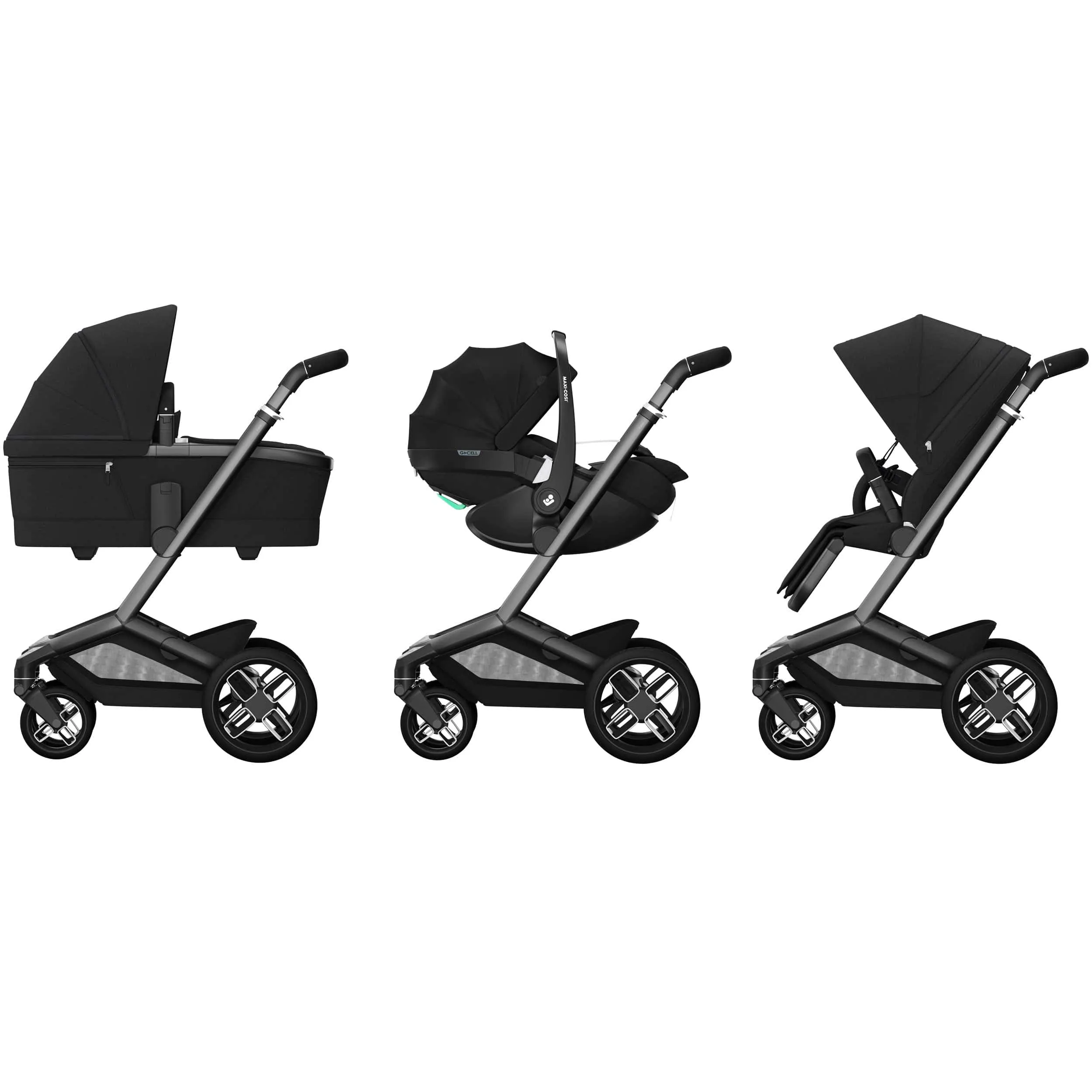 Maxi-Cosi FAME Travel System (Pebble 360 Pro 2 & Base KIT) in Twillic Black