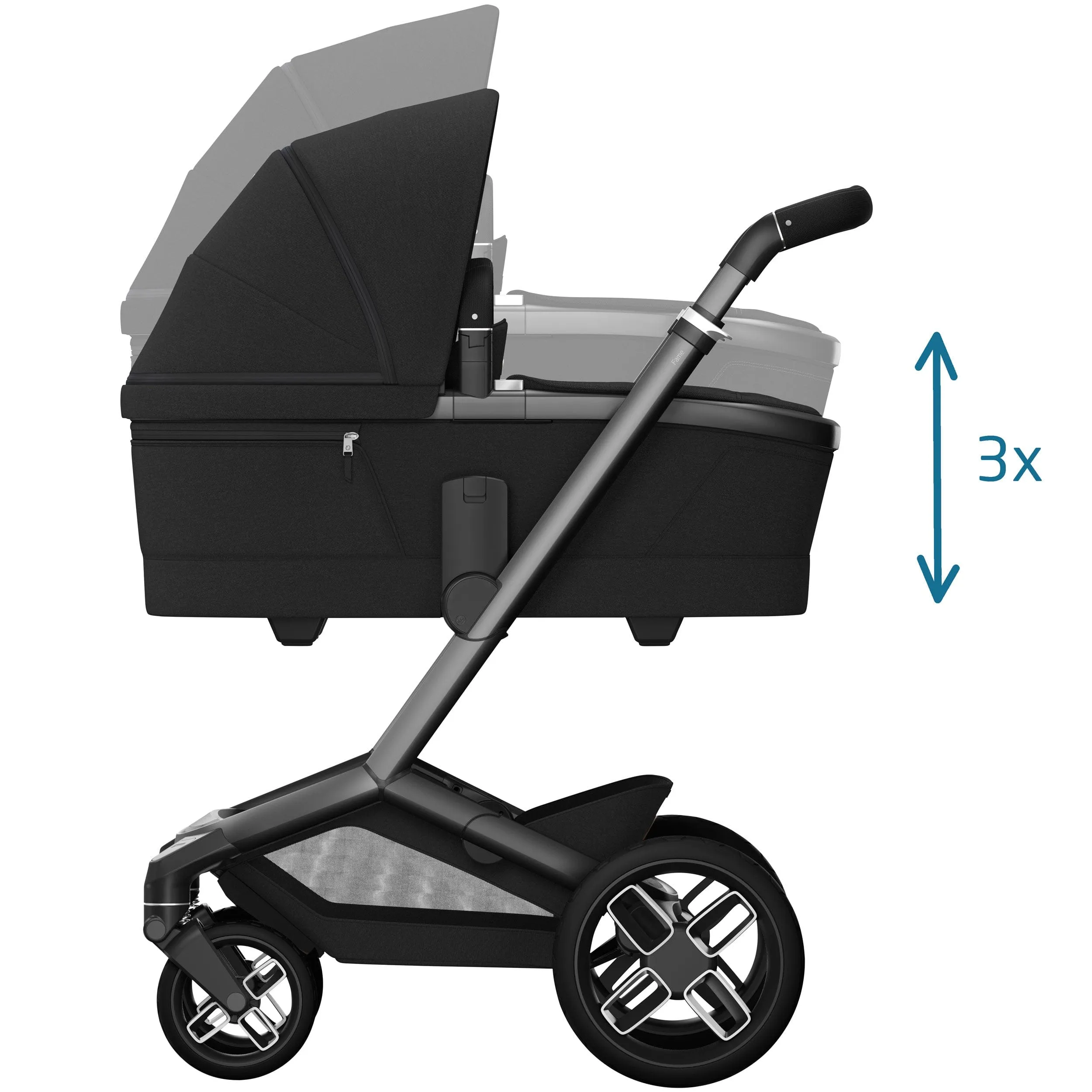 Maxi-Cosi FAME Travel System (Pebble 360 Pro 2 & Base KIT) in Twillic Black
