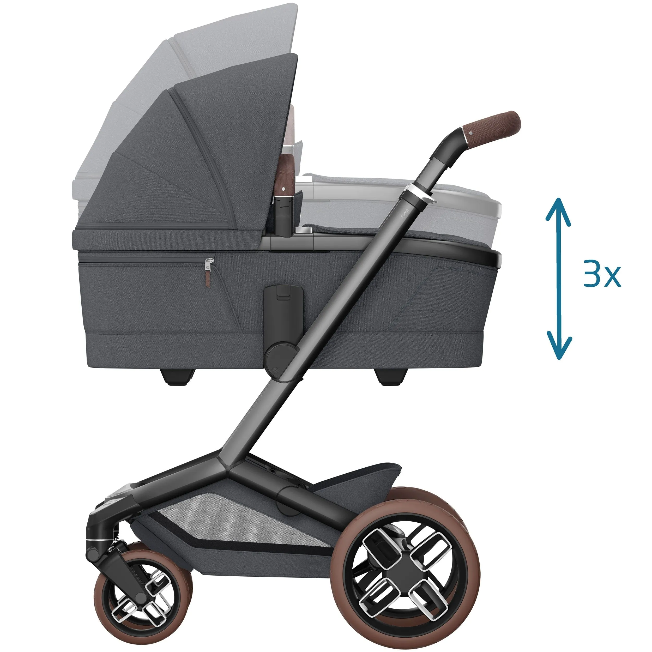 Maxi-Cosi FAME Travel System (Pebble 360 Pro 2 & Base KIT) in Twillic Graphite