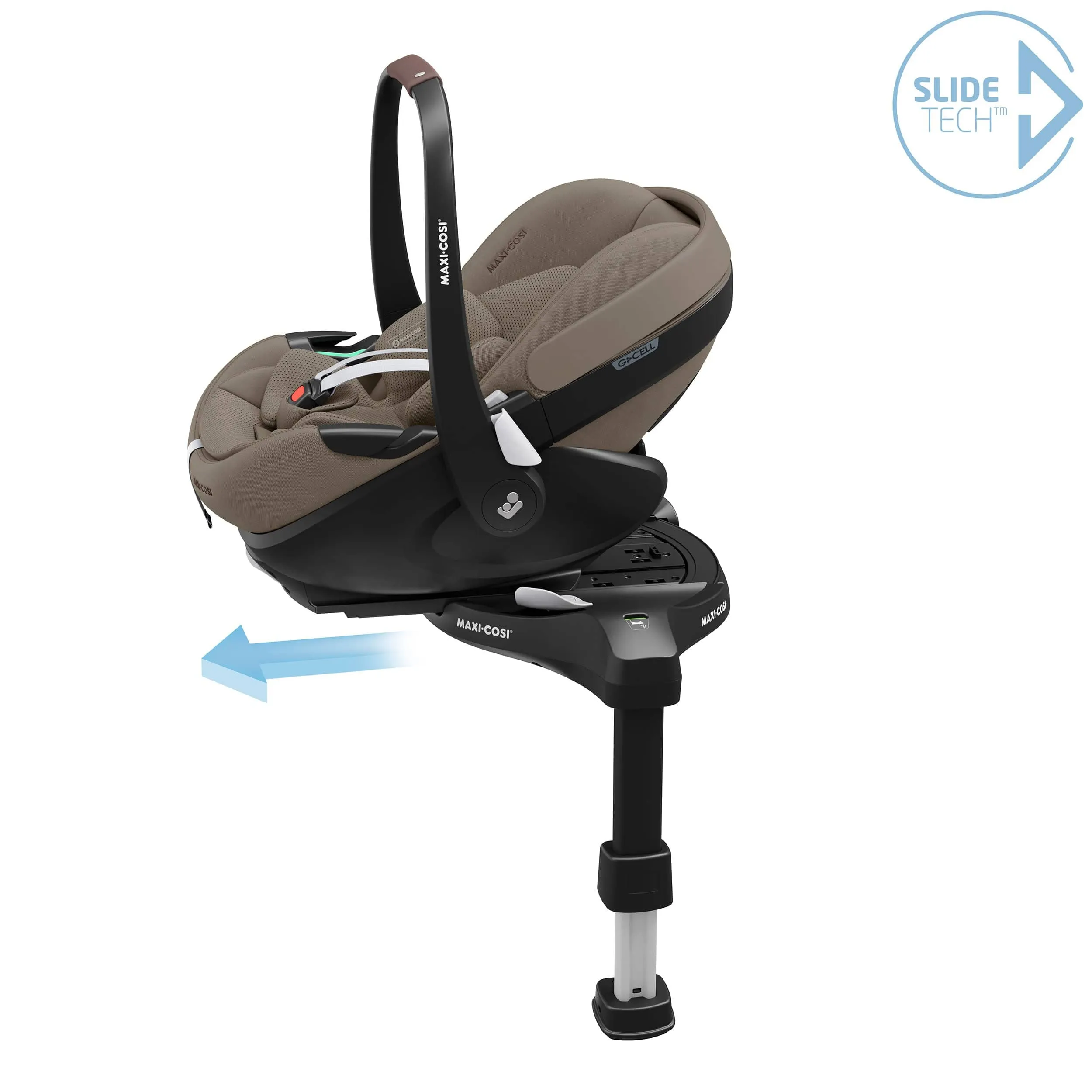 Maxi-Cosi FAME Travel System (Pebble 360 Pro 2 & Base KIT) in Twillic Truffle - Black Wheels