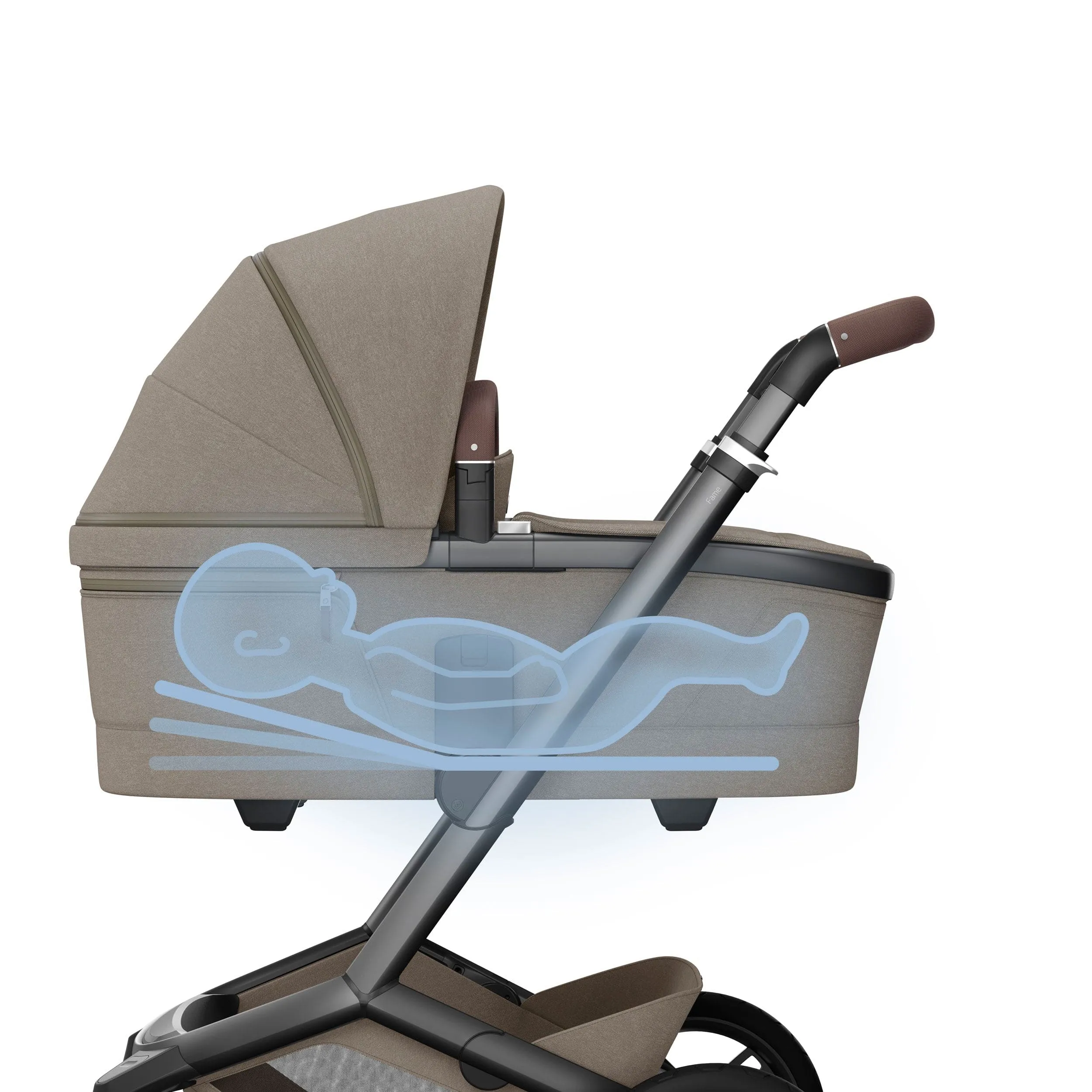 Maxi-Cosi FAME Travel System (Pebble 360 Pro 2 & Base KIT) in Twillic Truffle - Black Wheels