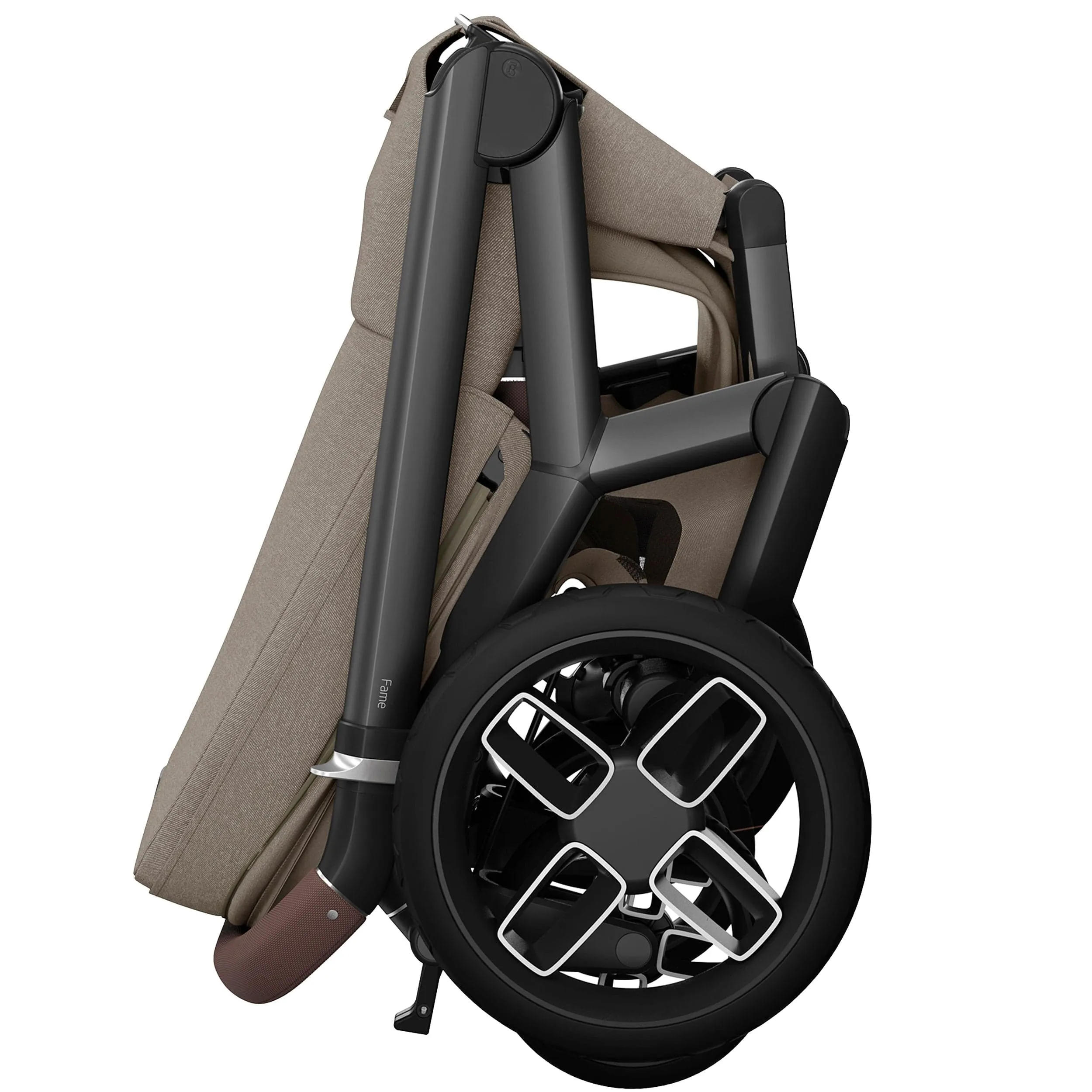 Maxi-Cosi FAME Travel System (Pebble 360 Pro 2 & Base KIT) in Twillic Truffle - Black Wheels
