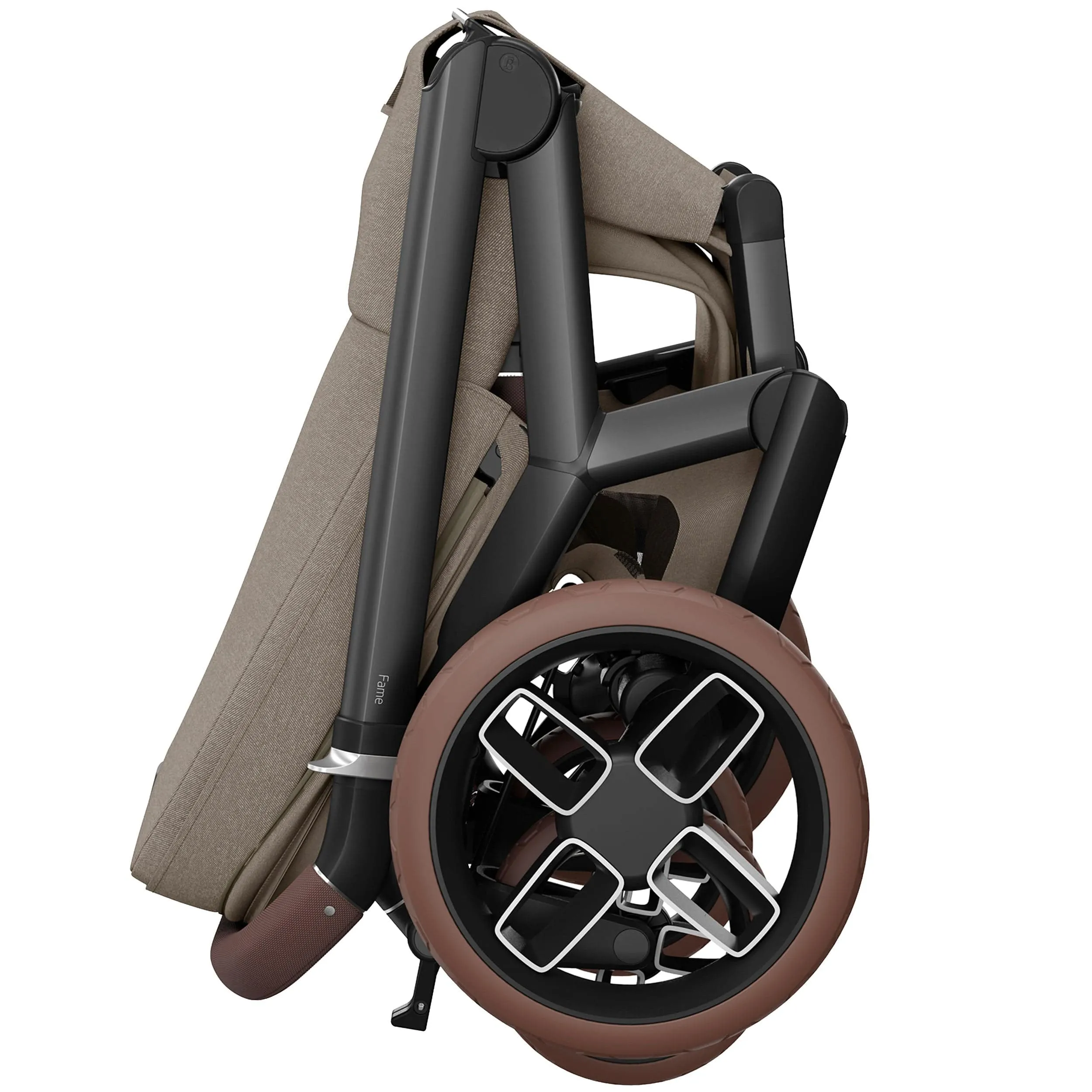 Maxi-Cosi FAME Travel System (Pebble 360 Pro 2 & Base KIT) in Twillic Truffle - Brown Wheels