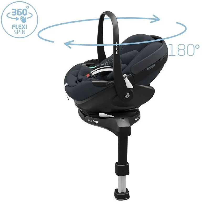 MAXI COSI Pebble 360PRO Car Seat & FamilyFix 360PRO Base - Essential Graphite