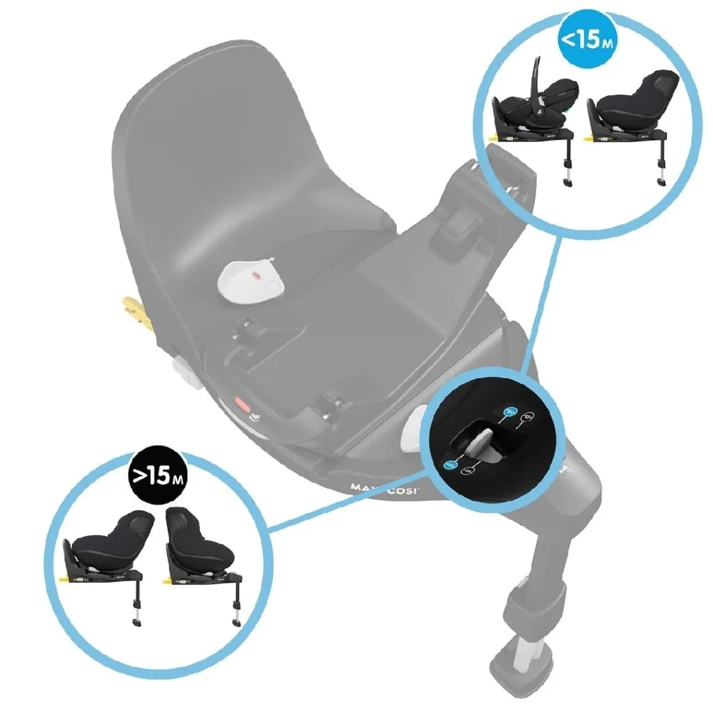 MAXI COSI Pebble 360PRO Car Seat & FamilyFix 360PRO Base - Essential Green