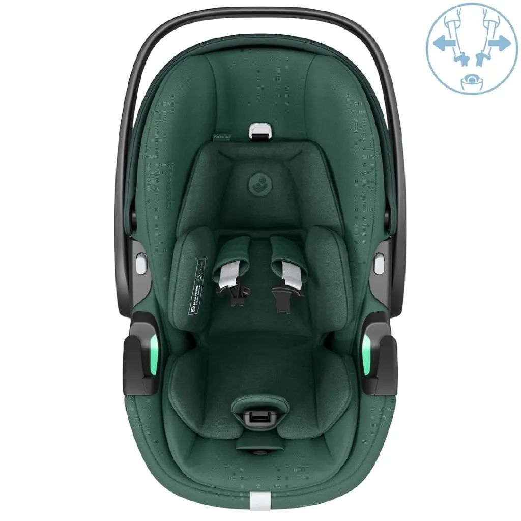 MAXI COSI Pebble 360PRO Car Seat & FamilyFix 360PRO Base - Essential Green