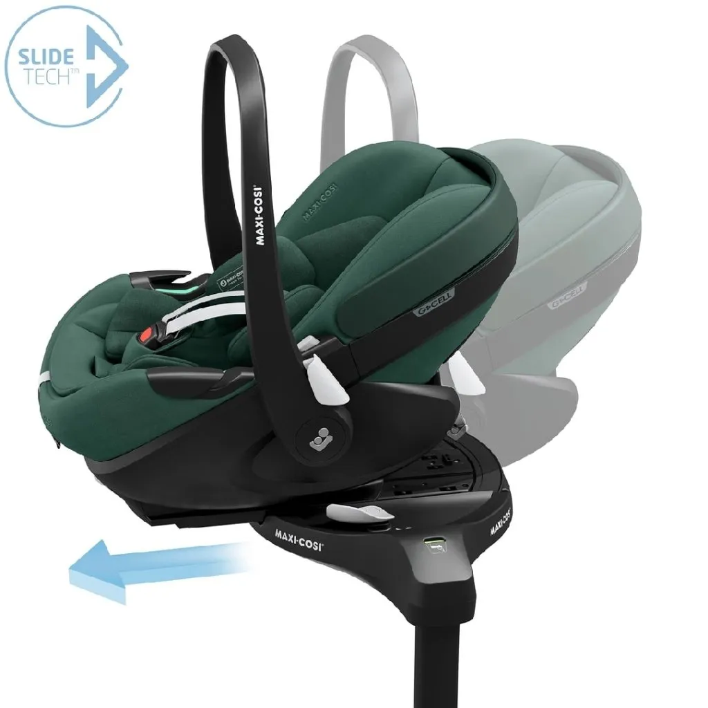 MAXI COSI Pebble 360PRO Car Seat & FamilyFix 360PRO Base - Essential Green
