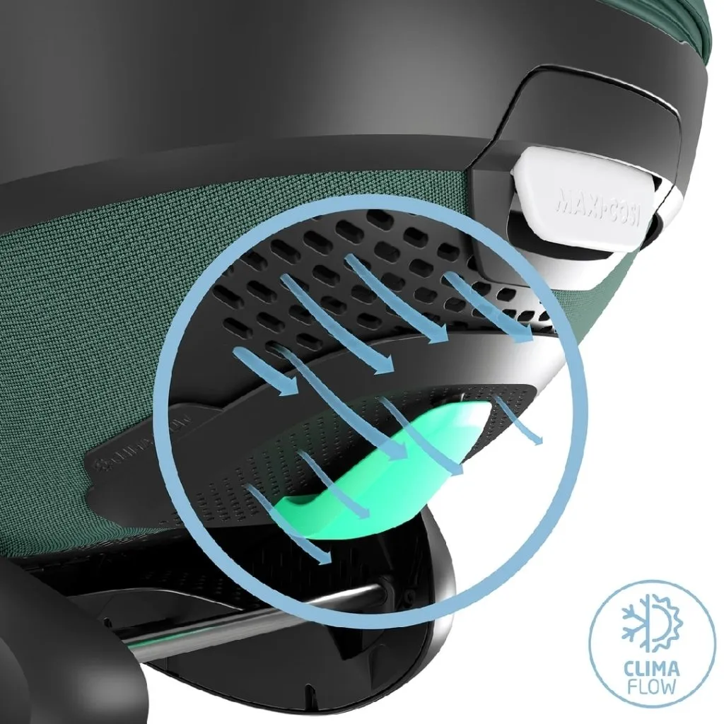 MAXI COSI Pebble 360PRO Car Seat & FamilyFix 360PRO Base - Essential Green