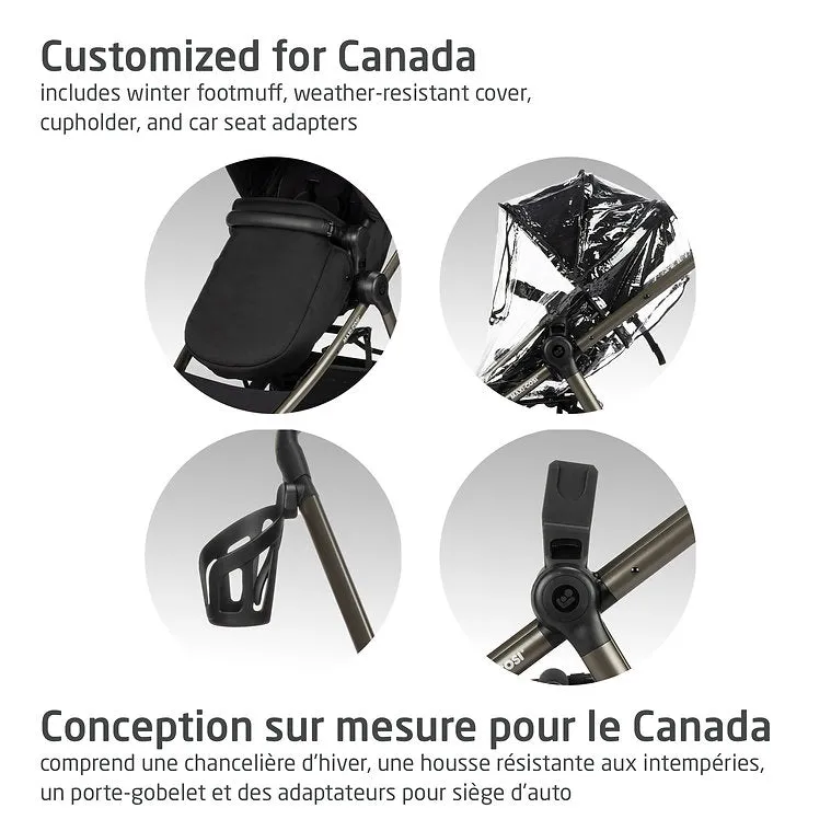 Maxi-Cosi Zelia Luxe 5-in-1 Modular Travel System - Essential Green