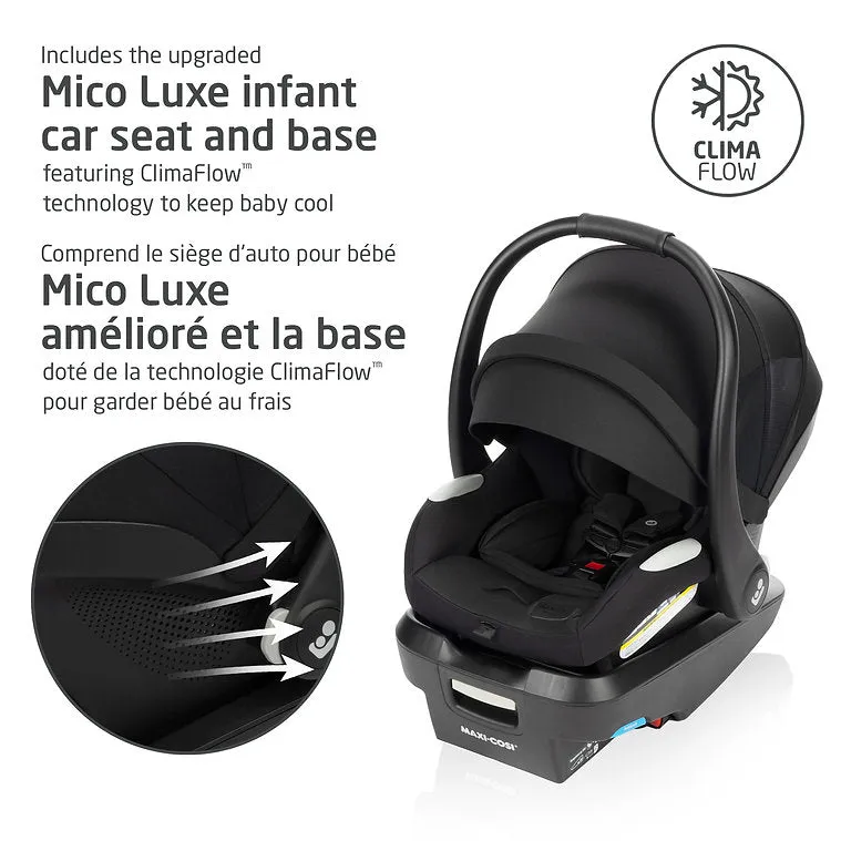 Maxi-Cosi Zelia Luxe 5-in-1 Modular Travel System - Essential Green