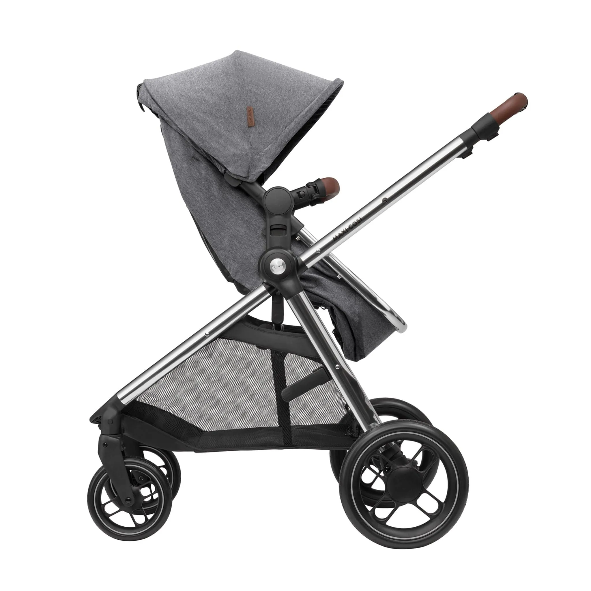 Maxi-Cosi Zelia Luxe Cabriofix i-Size & Base Travel System in Twillic Grey