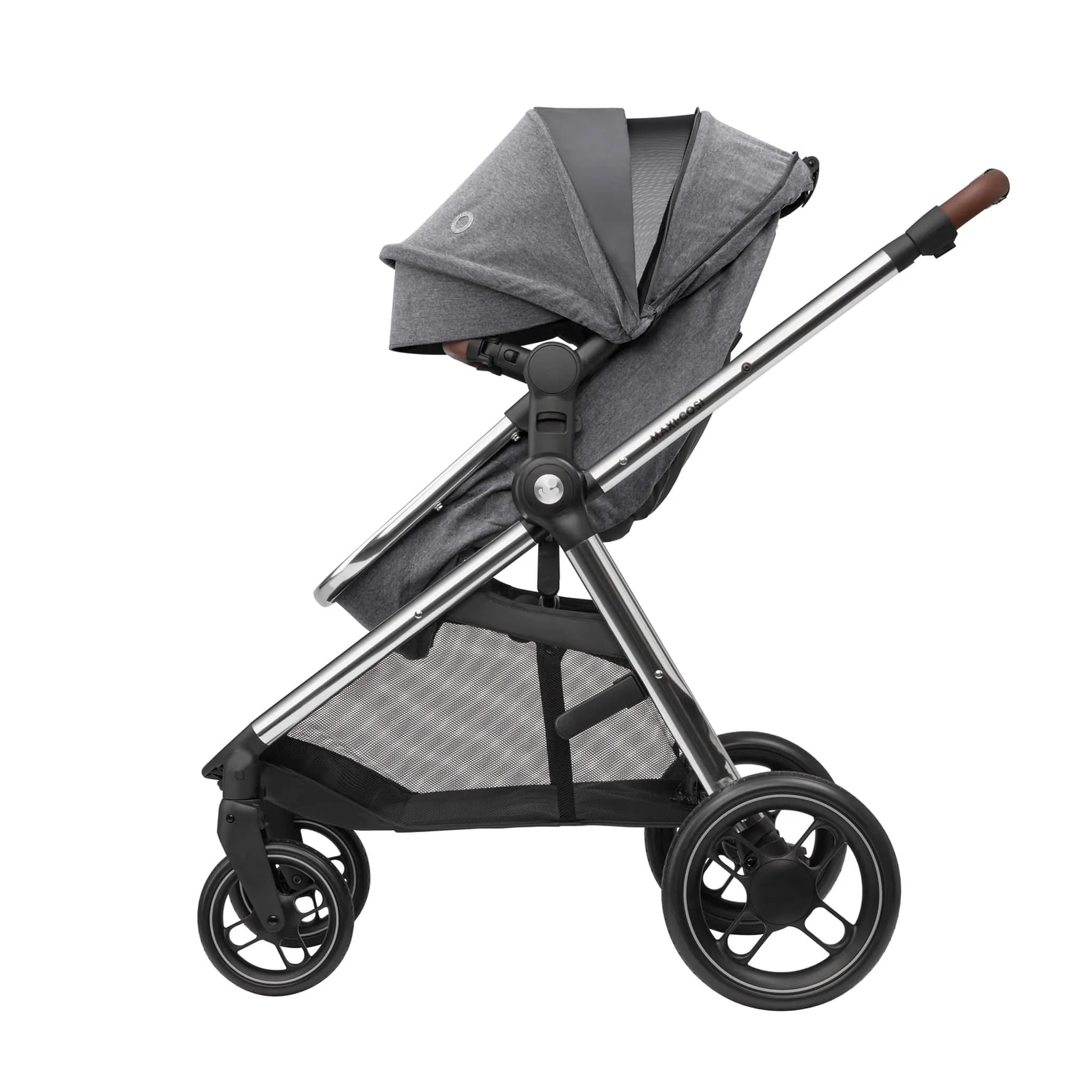 Maxi-Cosi Zelia Luxe Cabriofix i-Size & Base Travel System in Twillic Grey