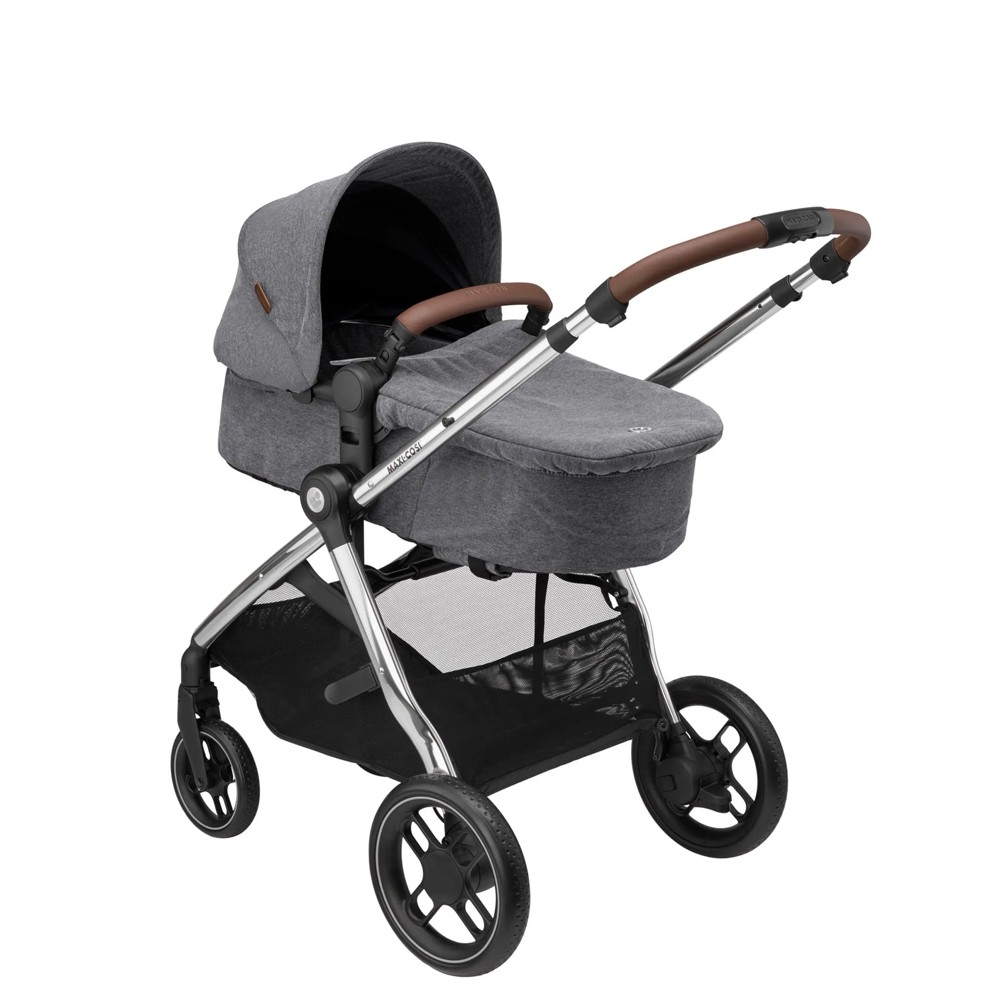 Maxi-Cosi Zelia Luxe Cabriofix i-Size & Base Travel System in Twillic Grey