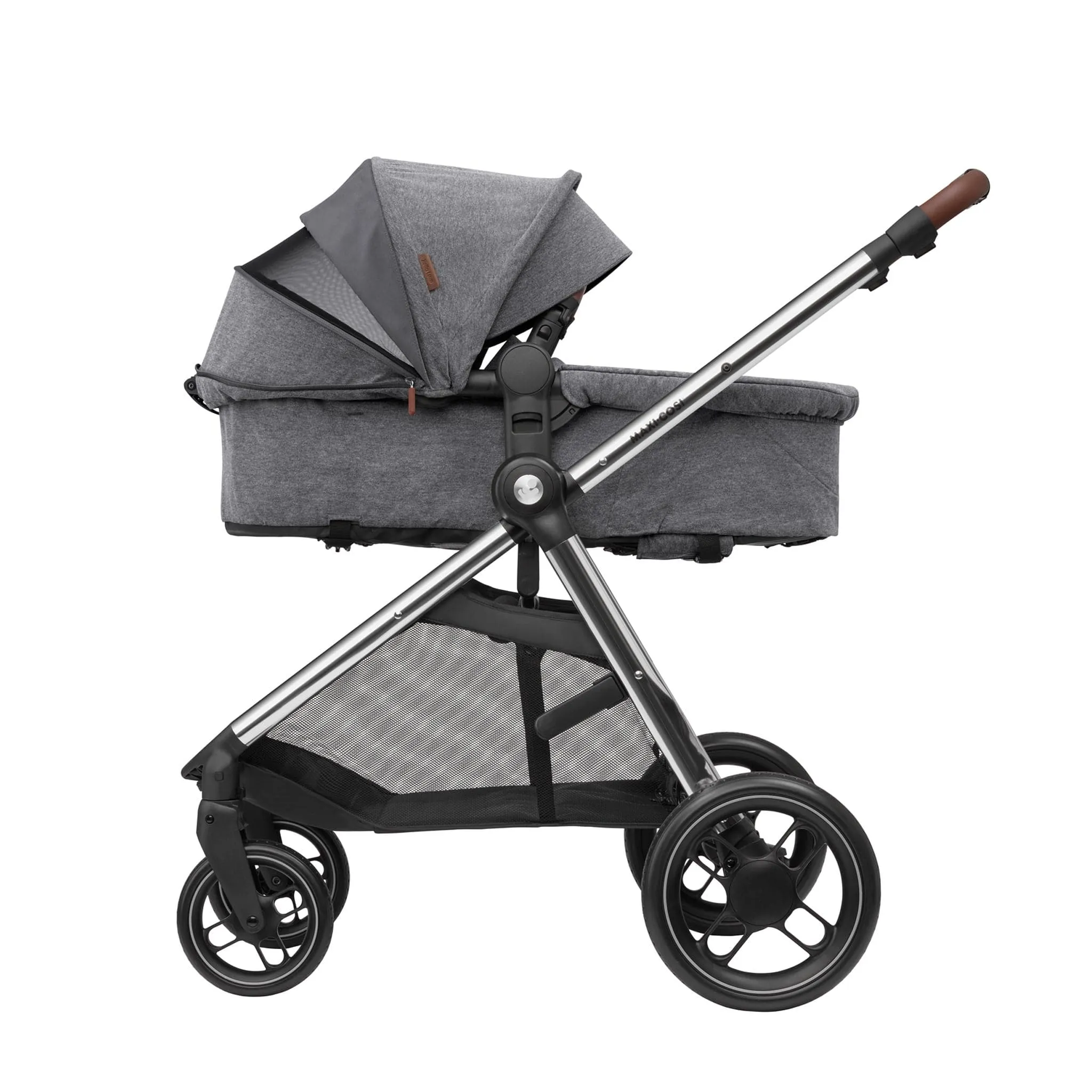 Maxi-Cosi Zelia Luxe Cabriofix i-Size & Base Travel System in Twillic Grey