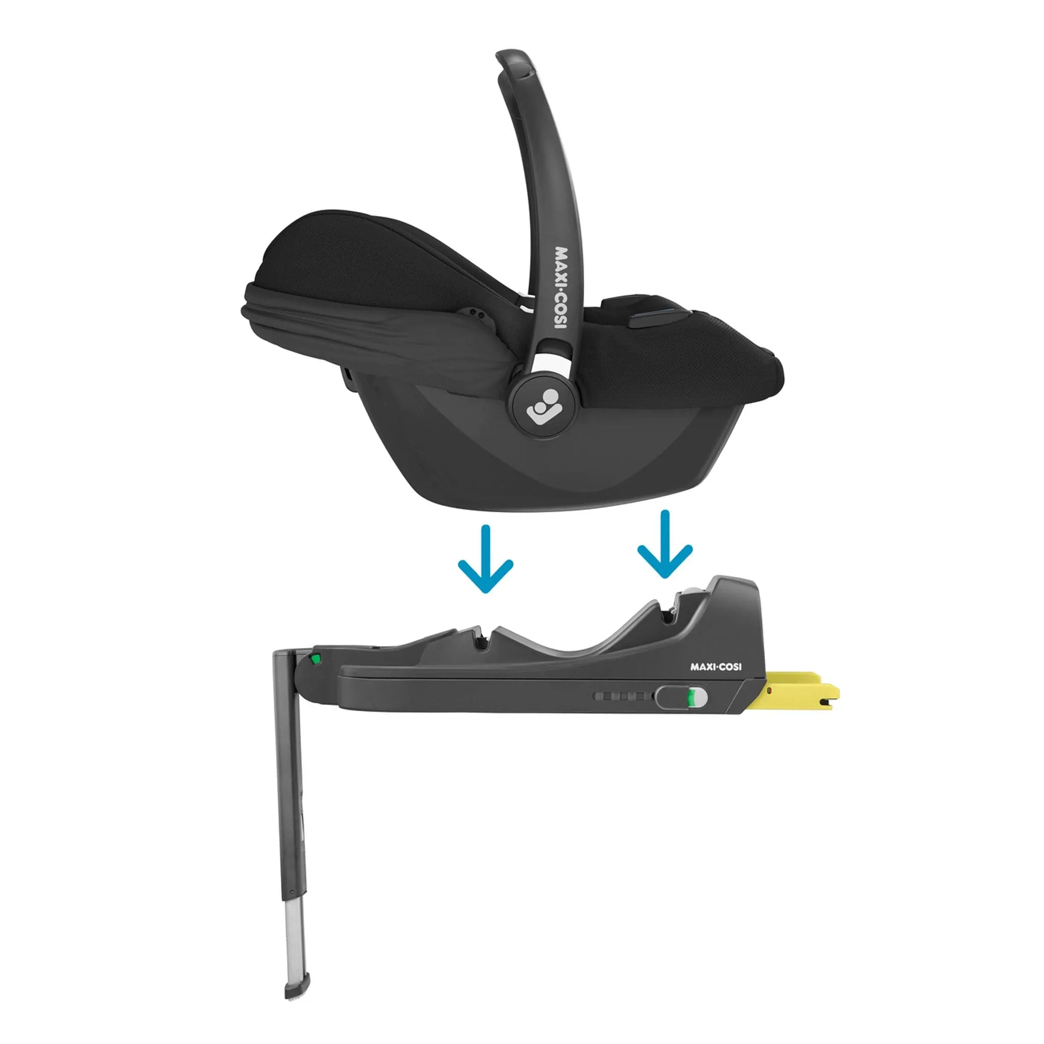 Maxi-Cosi Zelia Luxe Cabriofix i-Size & Base Travel System in Twillic Grey