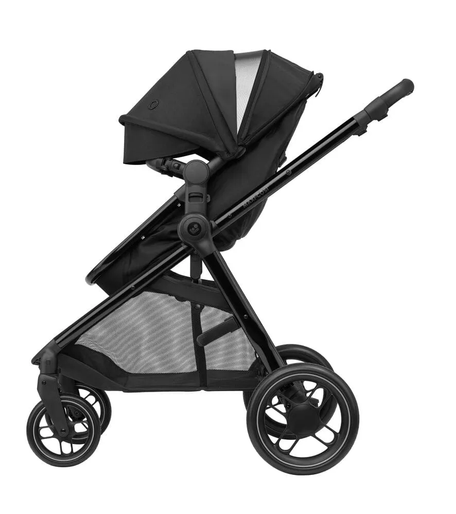 Maxi Cosi Zelia Luxe Cabriofix i-Size & Base Travel System - Twillic Black