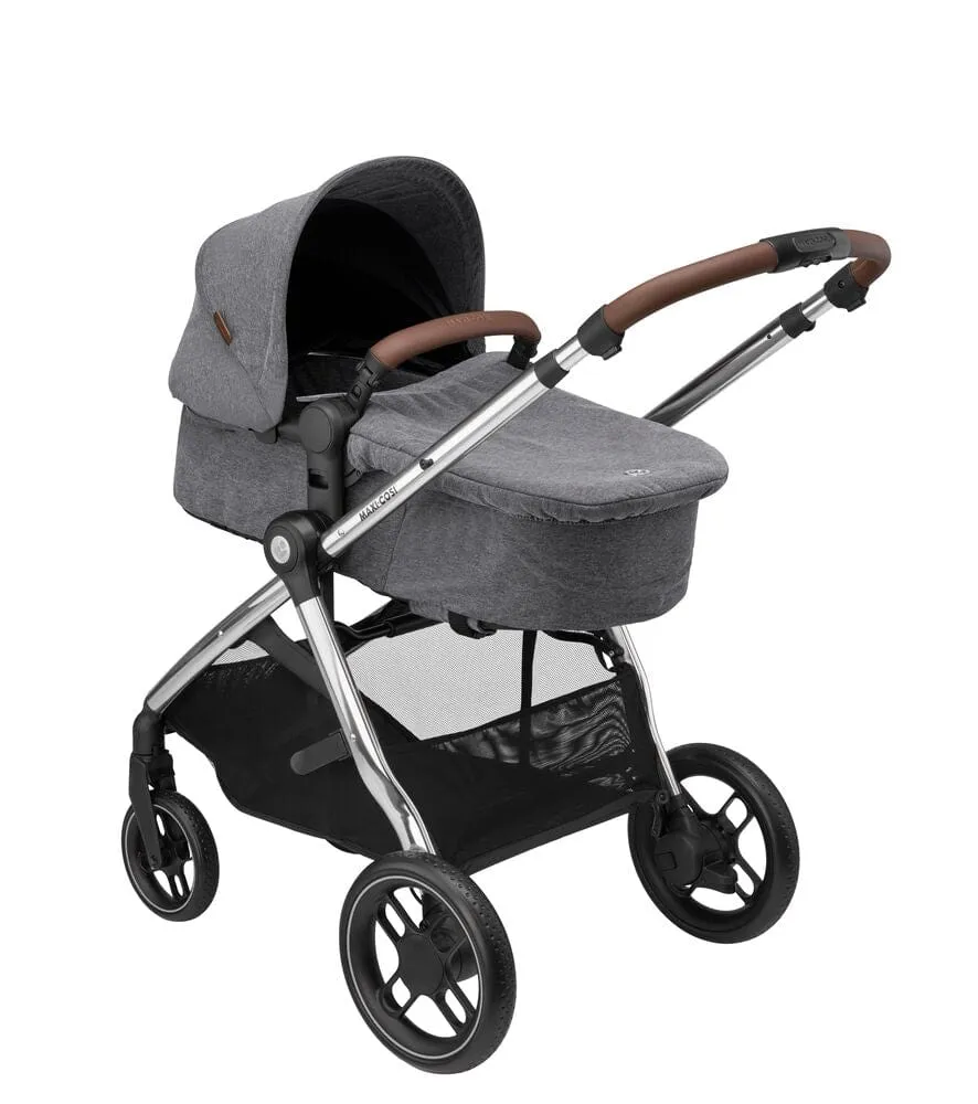 Maxi Cosi Zelia Luxe Cabriofix i-Size & Base Travel System - Twillic Grey