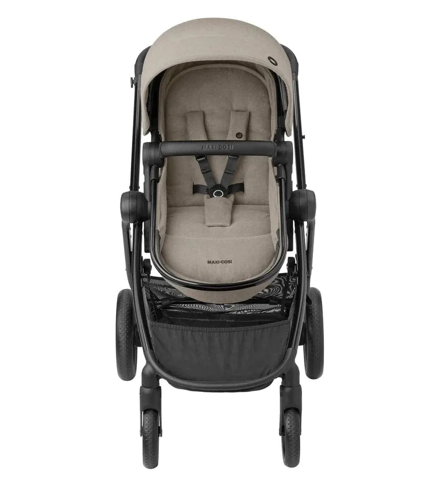 Maxi Cosi Zelia Luxe Cabriofix i-Size & Base Travel System - Twillic Truffle