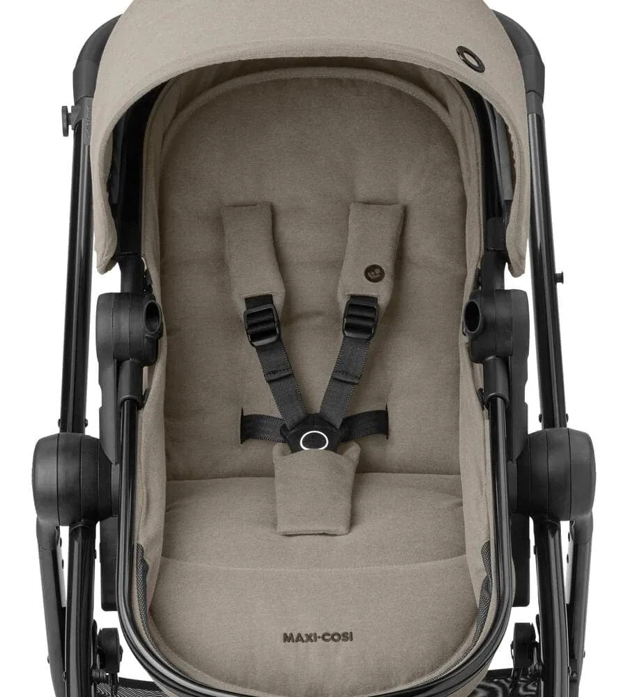 Maxi Cosi Zelia Luxe Cabriofix i-Size & Base Travel System - Twillic Truffle