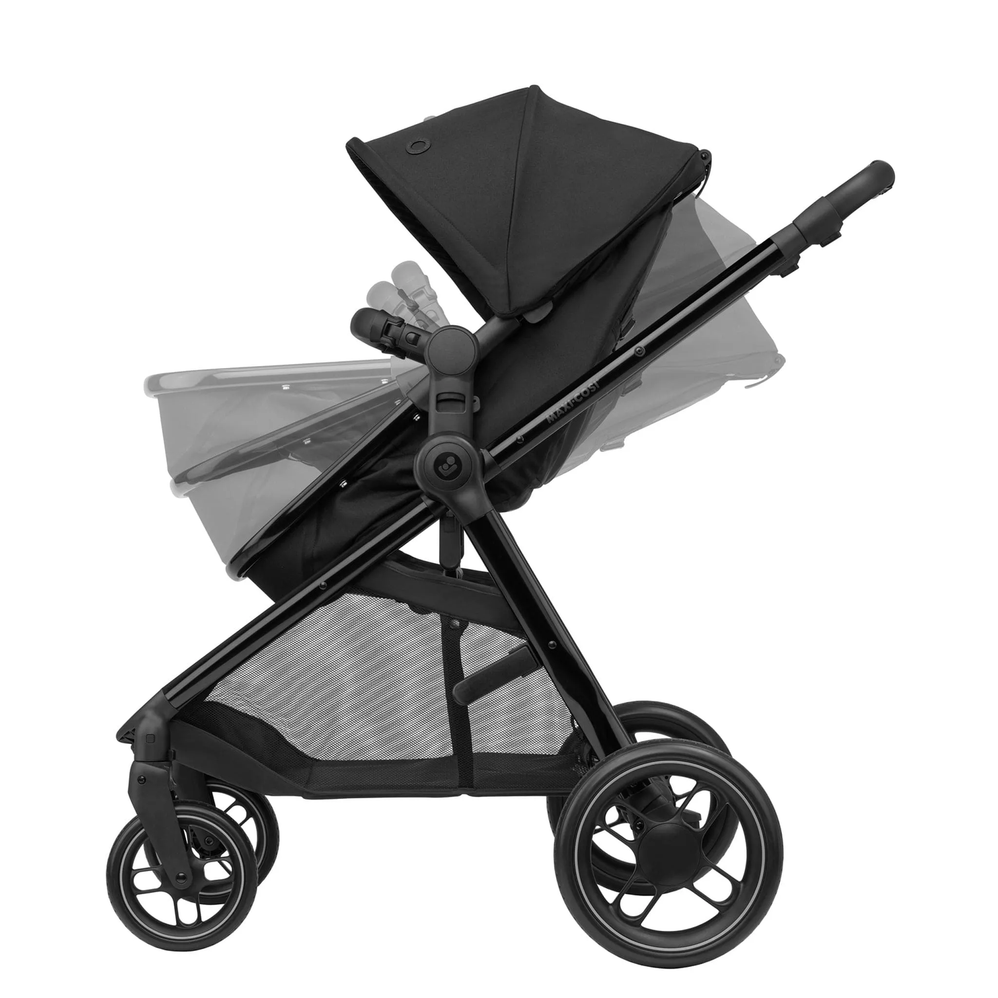 Maxi-Cosi Zelia Luxe with Cabriofix i-Size Travel System in Twillic Black