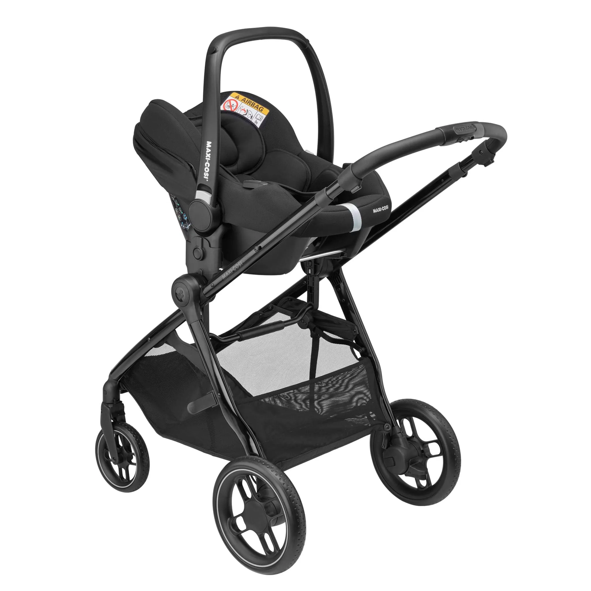 Maxi-Cosi Zelia Luxe with Cabriofix i-Size Travel System in Twillic Black