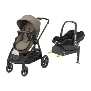 MAXI COSI Zelia3 Luxe Cabriofix i-Size & Base Travel System - Twillic Truffle