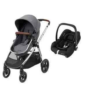 MAXI COSI Zelia3 Luxe Cabriofix i-Size Travel System - Twillic Grey