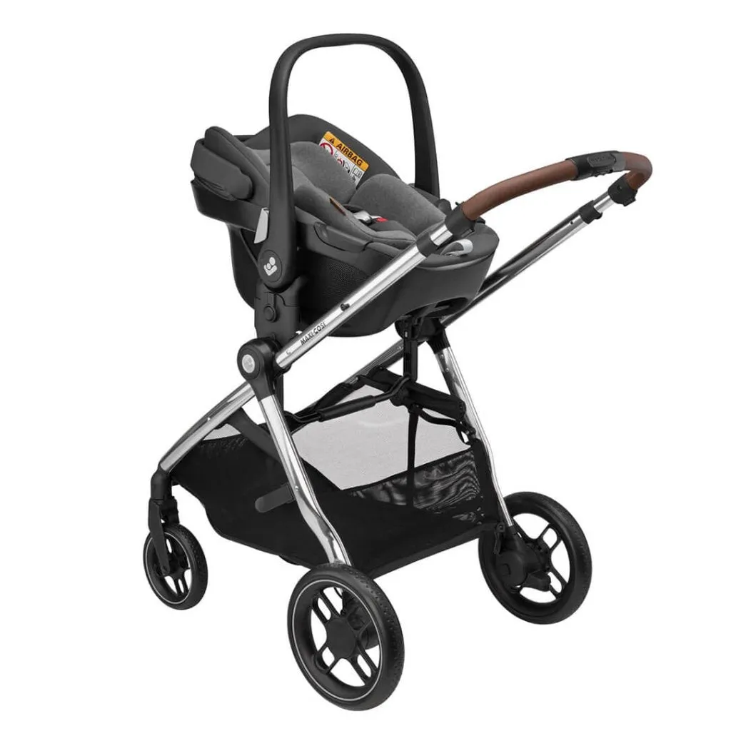MAXI COSI Zelia3 Luxe Cabriofix i-Size Travel System - Twillic Grey
