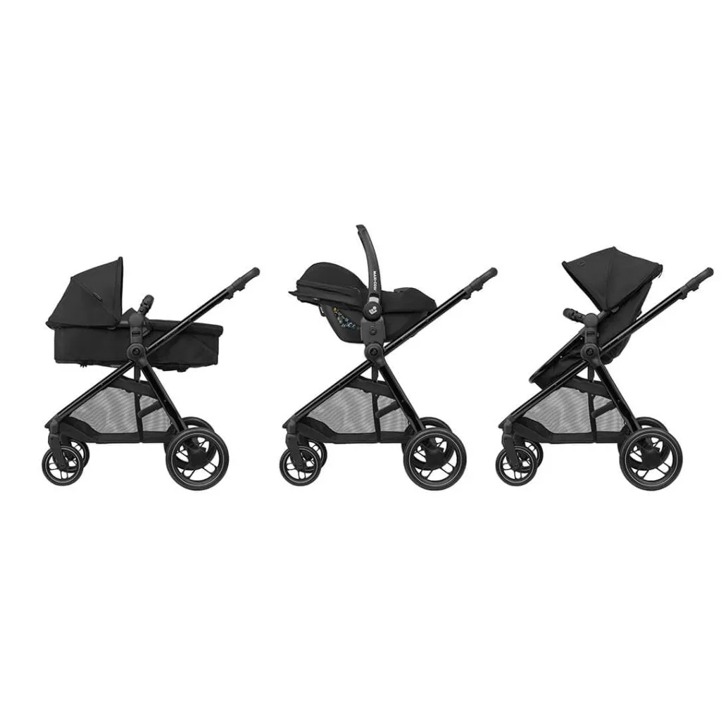 MAXI COSI Zelia3 Luxe Stroller - Twillic Black