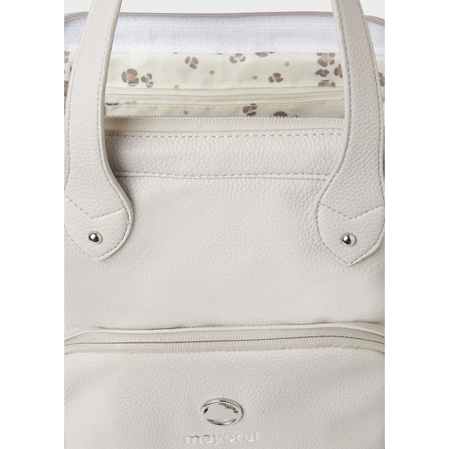 Mayoral Dove Leatherette Backpack Diaper Bag