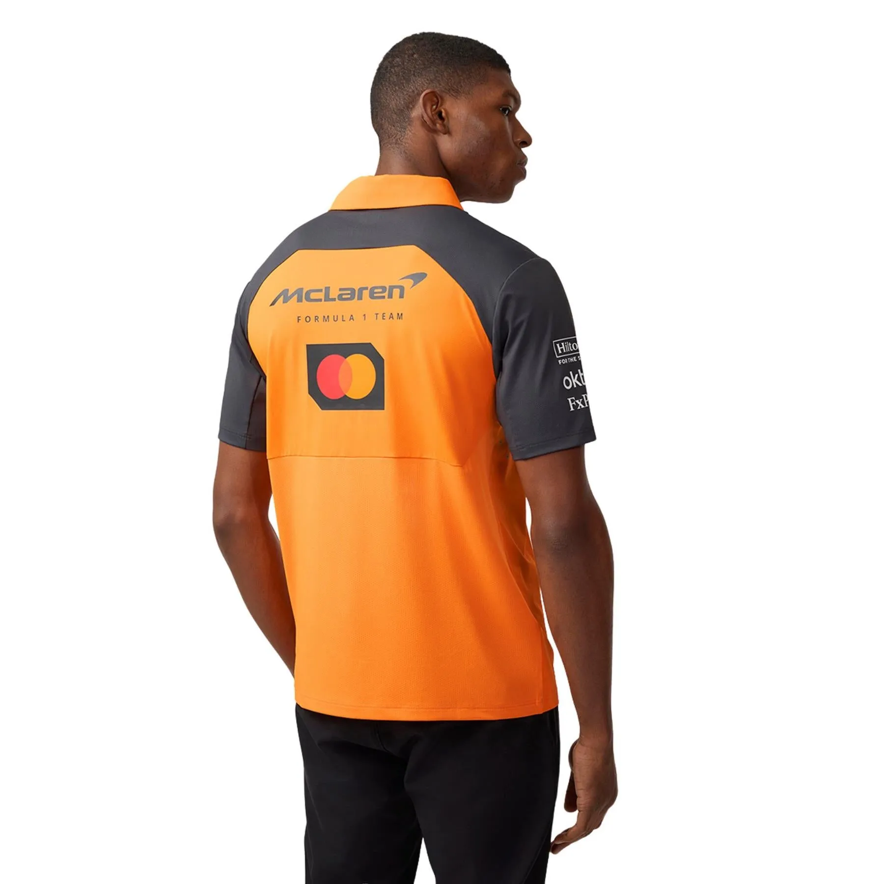 McLaren F1 Men's Replica Team Polo Shirt | Papaya | 2025
