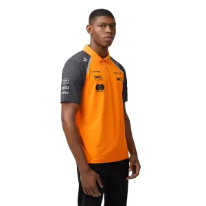 McLaren F1 Men's Replica Team Polo Shirt | Papaya | 2025