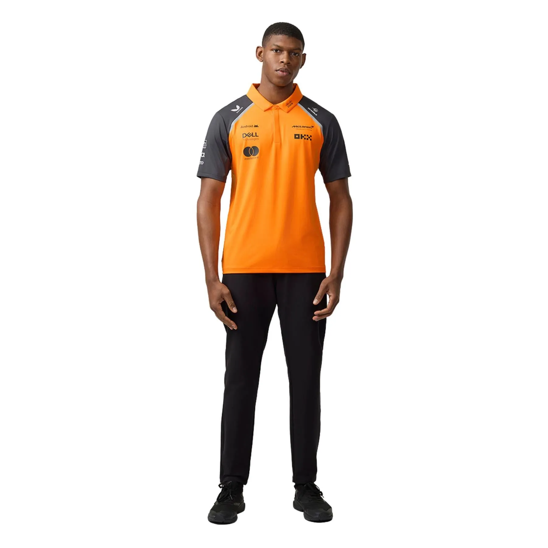 McLaren F1 Men's Replica Team Polo Shirt | Papaya | 2025