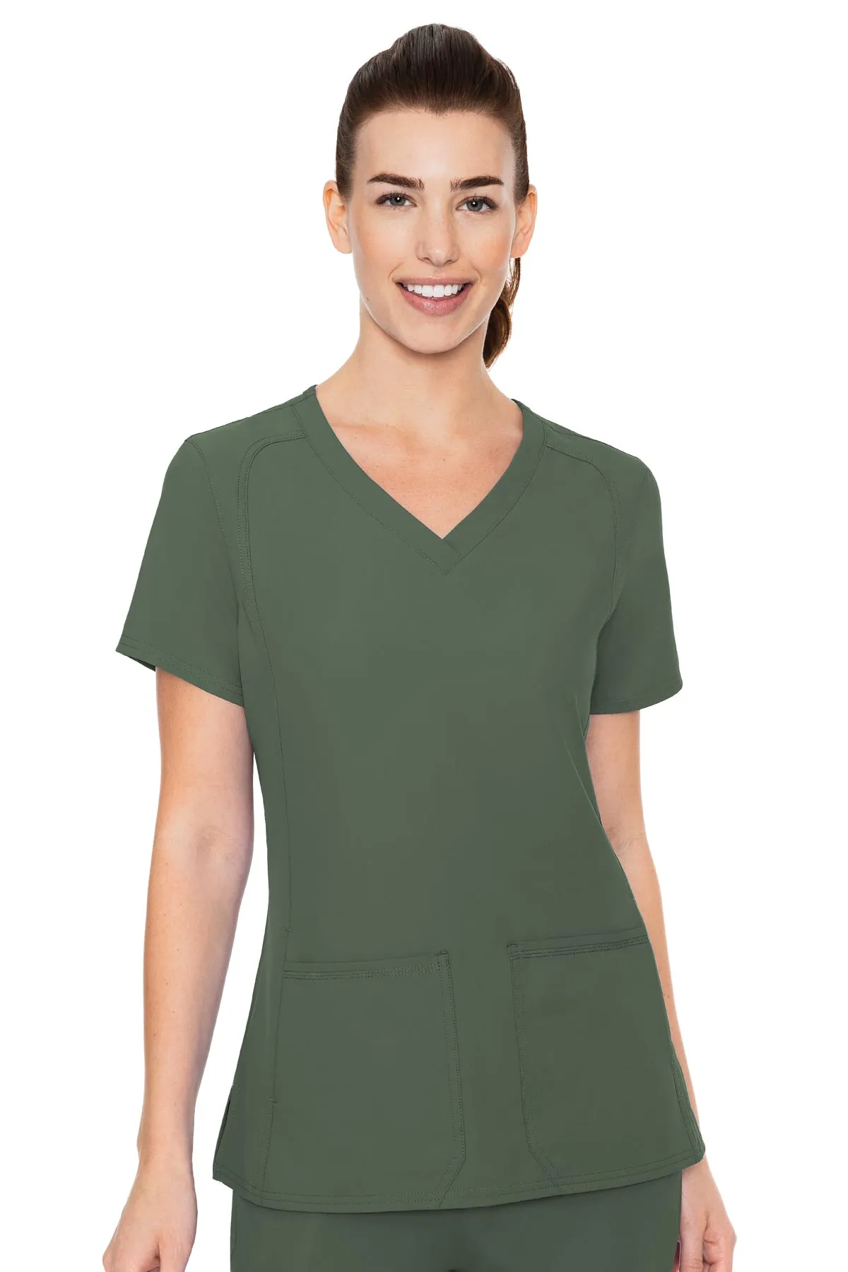 Med Couture Scrub Top Insight Side Pocket 2468
