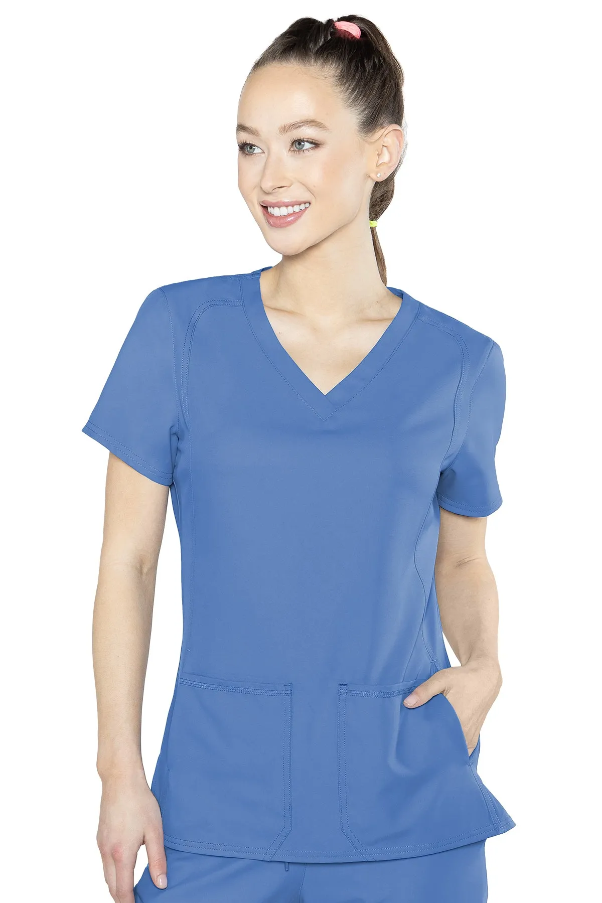 Med Couture Scrub Top Insight Side Pocket 2468