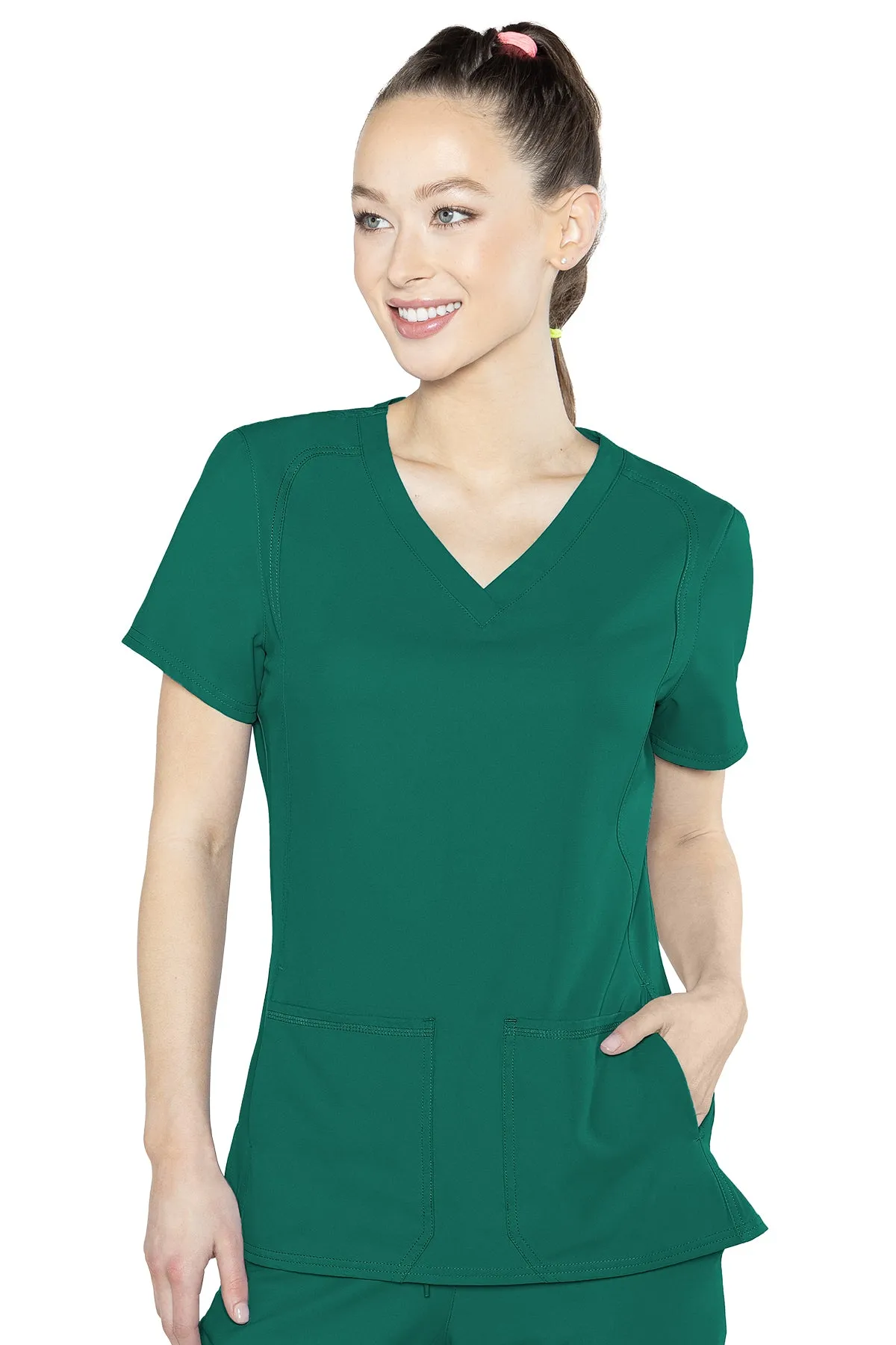 Med Couture Scrub Top Insight Side Pocket 2468