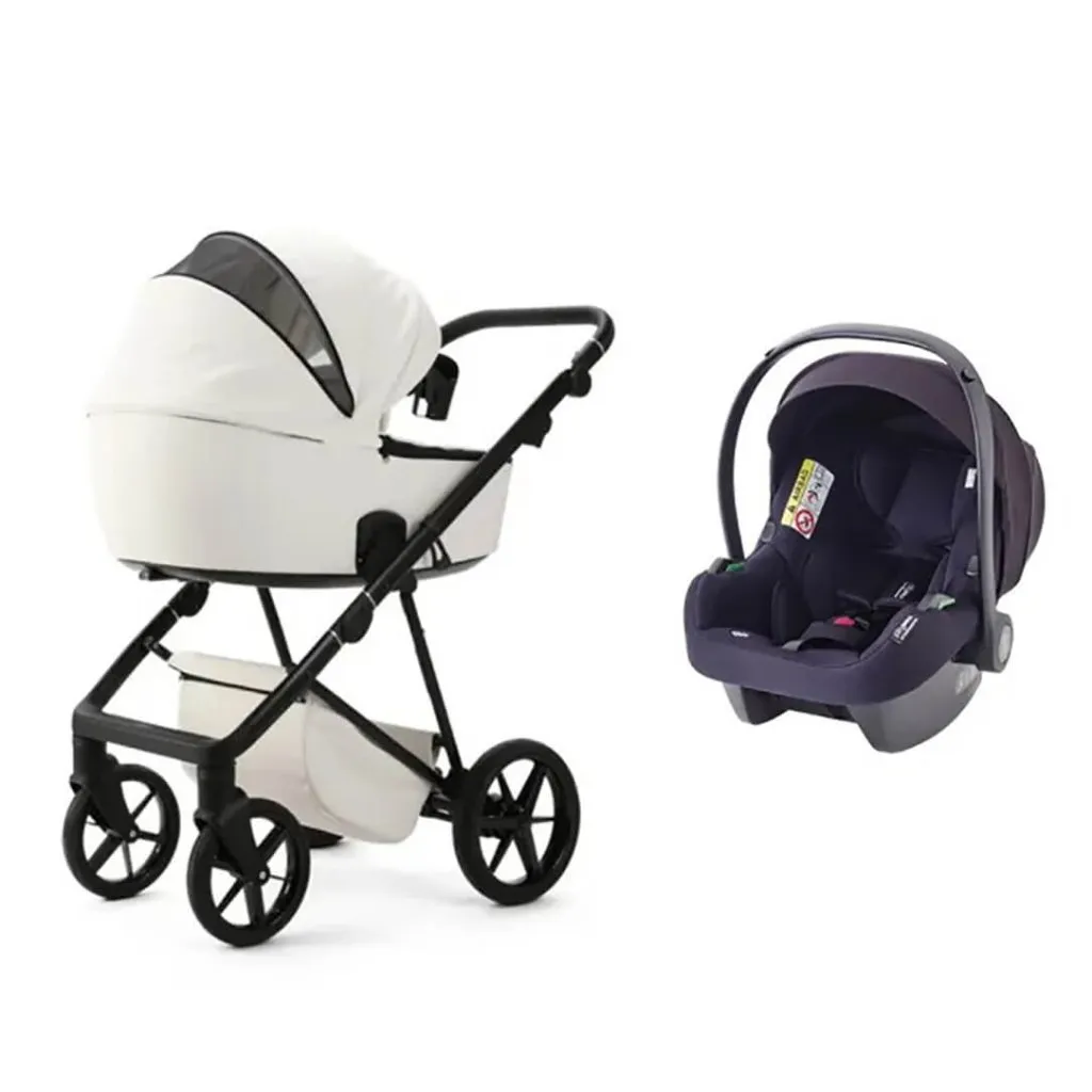 MEE-GO Milano Evo 3in1 Bundle - Luxe - Pearl White