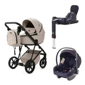 MEE-GO Milano Evo 3in1 Bundle Plus Base - Luxe - Sahara