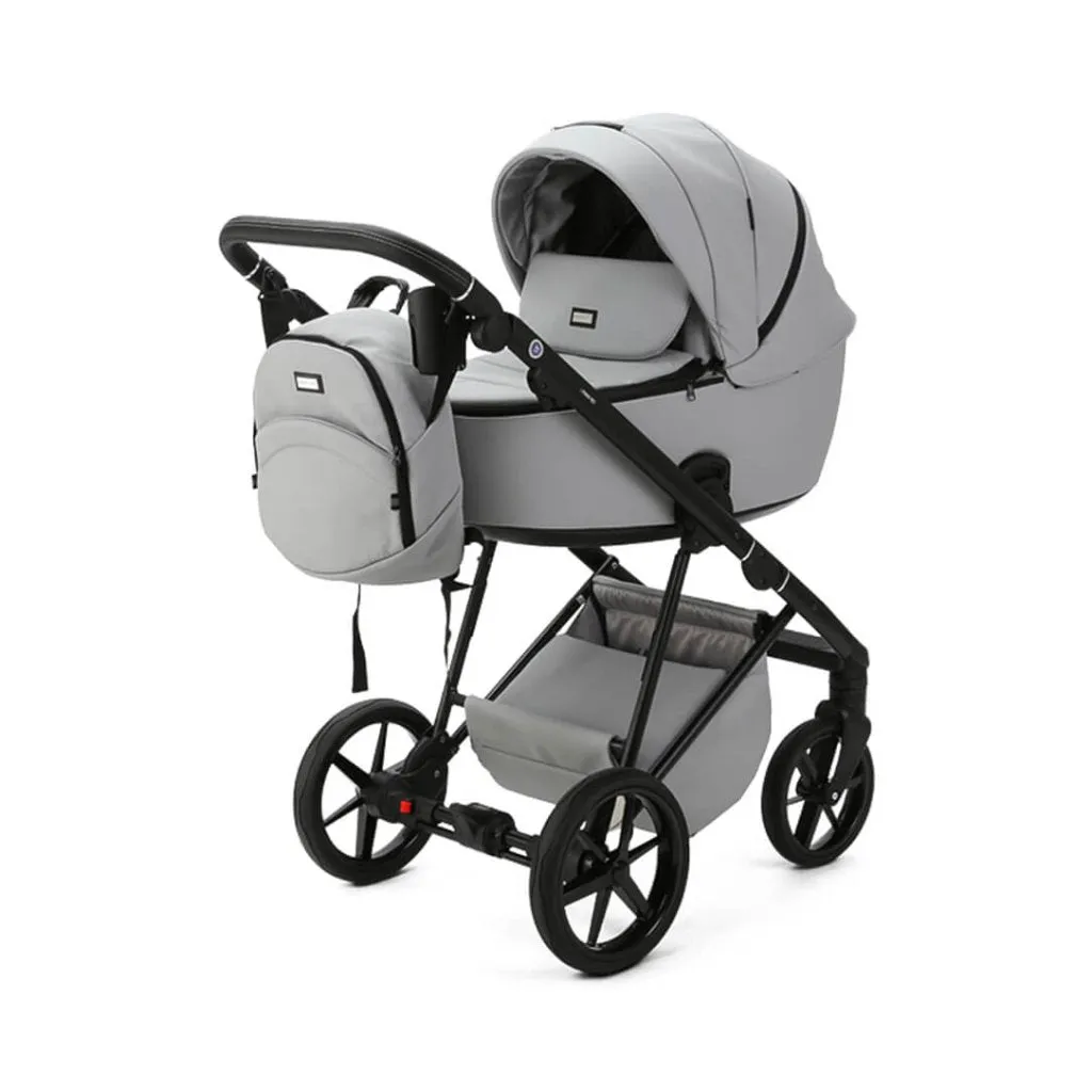 MEE-GO Milano Evo 3in1 Bundle Plus Base - Luxe - Stone Grey
