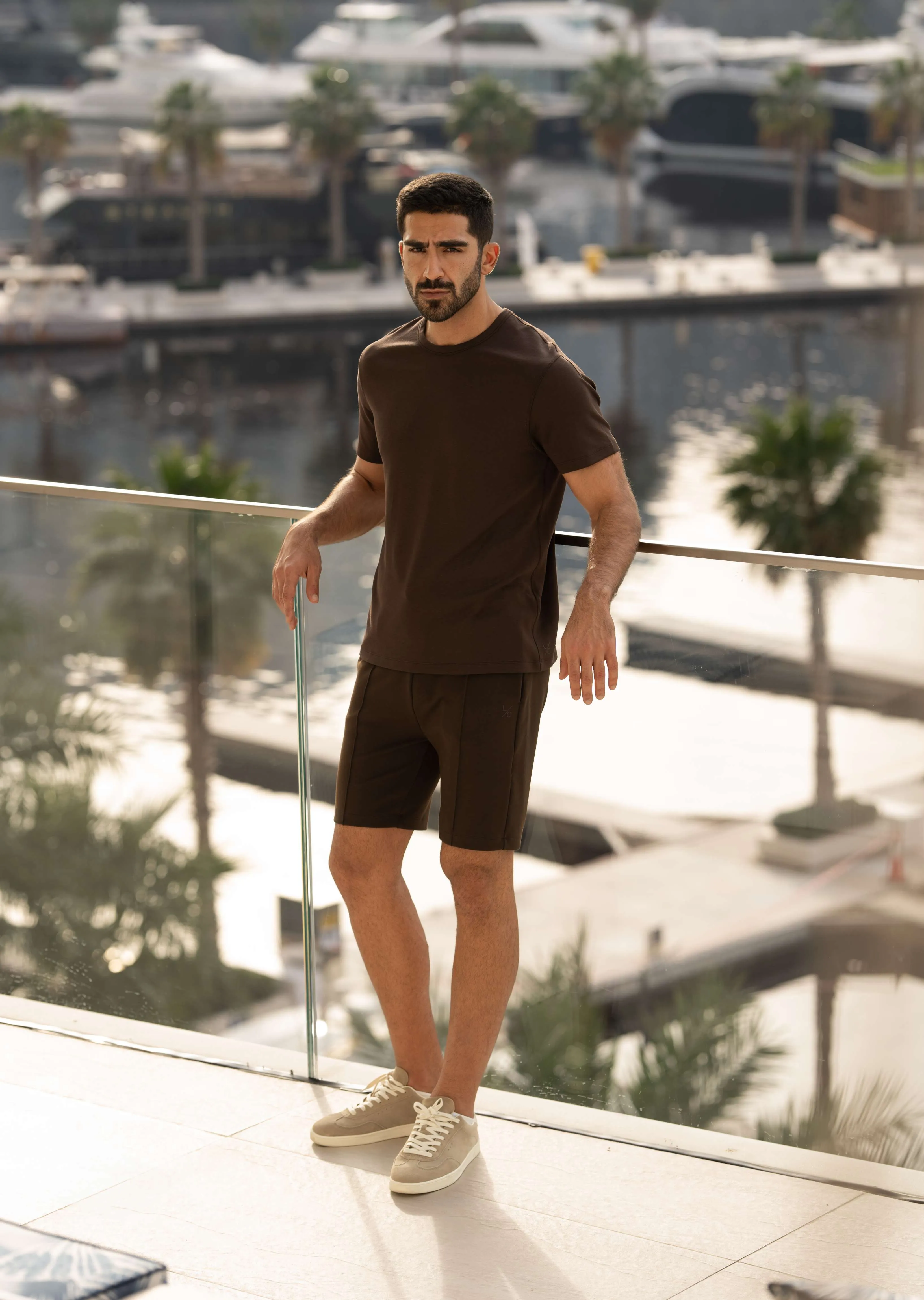 Mens All Around Lounge Tee Coffee