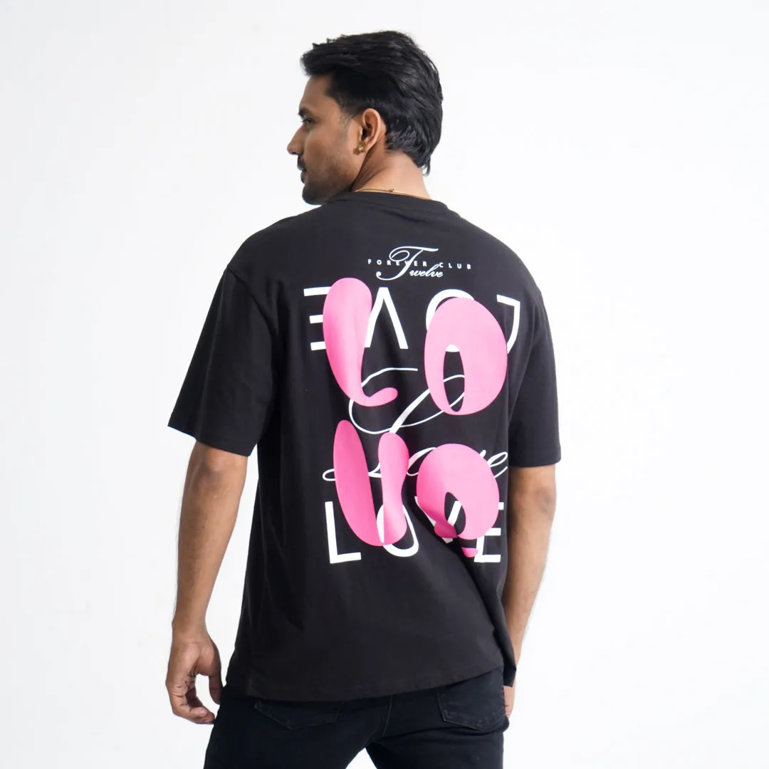 Mens Black Oversized T-Shirt