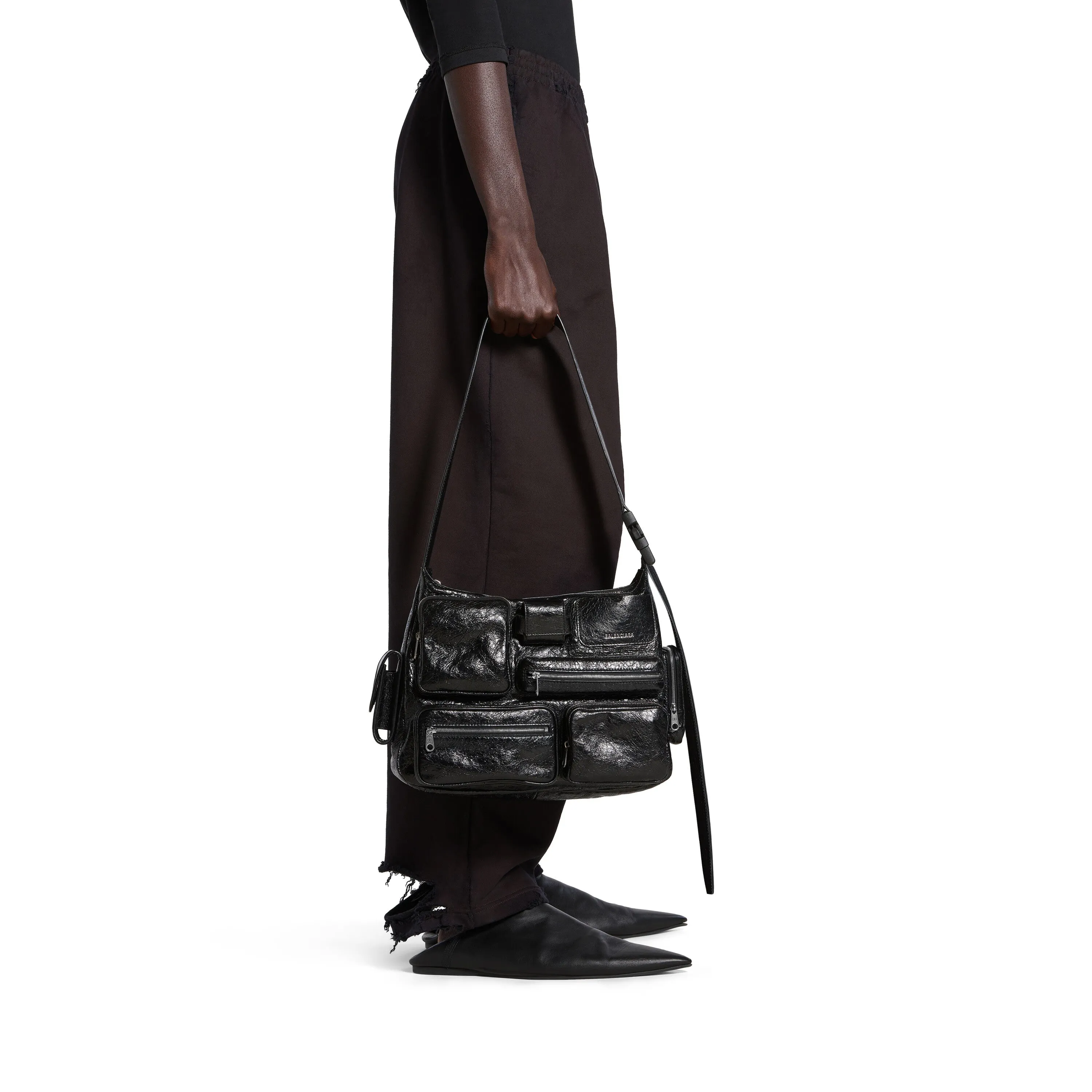 Men's Superbusy Messenger Bag In Black