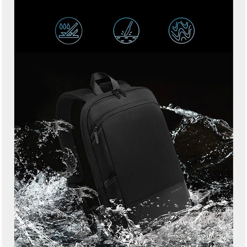 Men's Waterproof 15.6" Laptop Backpack Travel Shoulder Bag