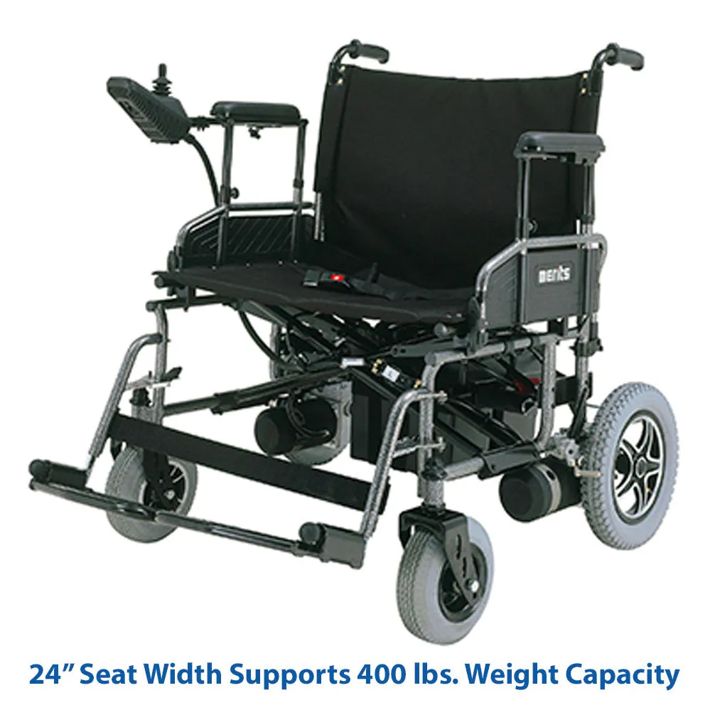 Merits Health Travel-Ease Folding Power Chair (300 - 700 lbs capacity)