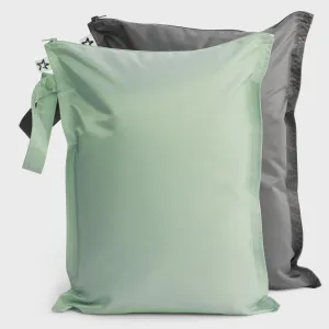 Mess Proof Wet Bags 2 Pack Sage/Charcoal