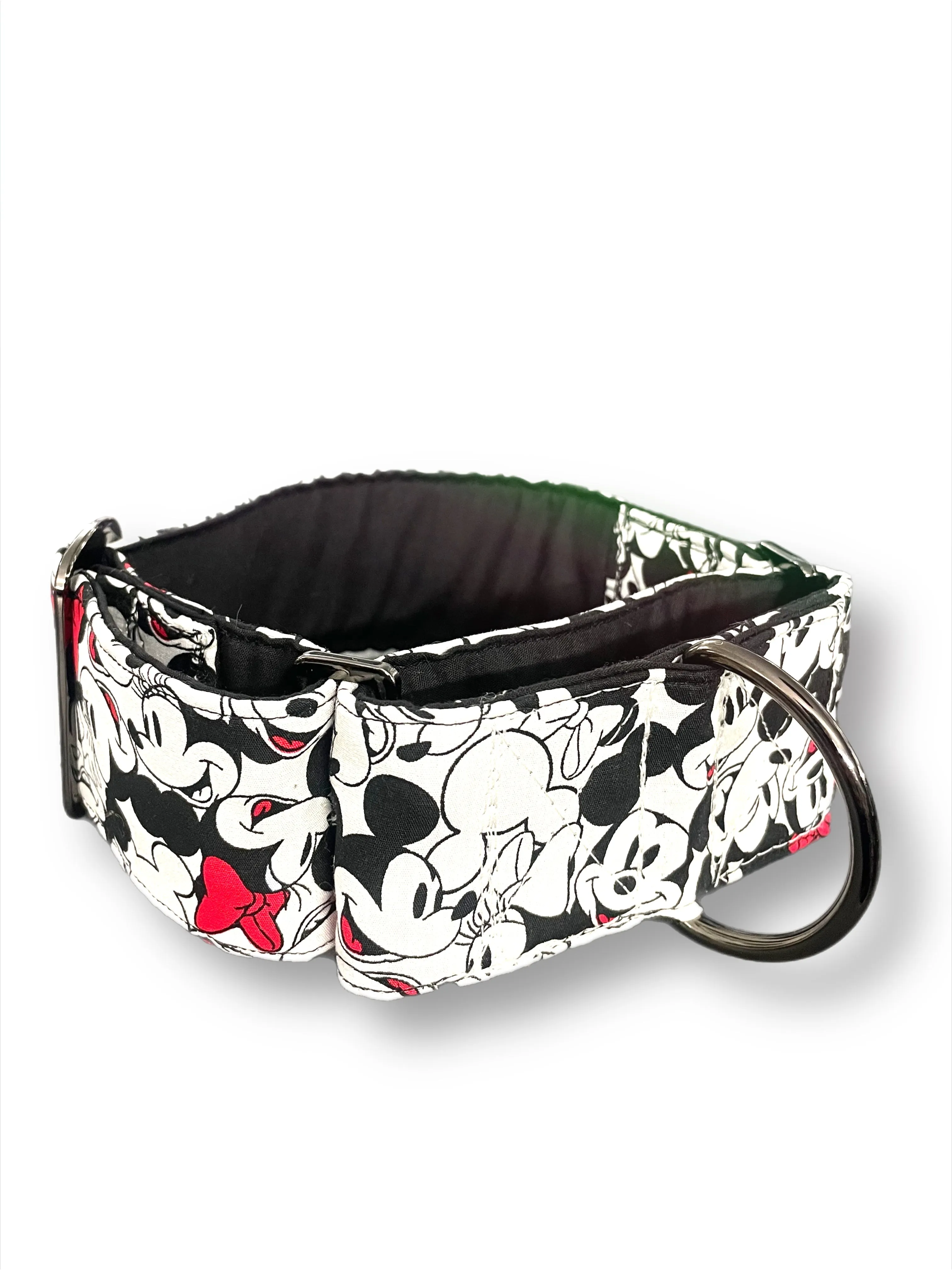 Mickey Mouse Greyhound whippet Martingale collar cotton wide super soft