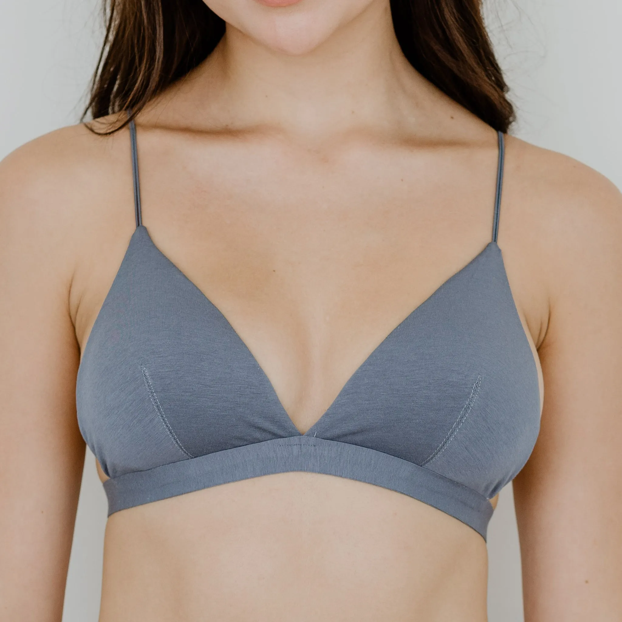 Midnight Muse Bralette in Dusty Blue (Size S & XL Only)